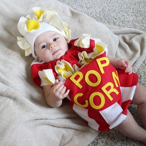 Baby Costume Popcorn Toddler Newborn Halloween Costume Photo Prop Cute Costume  unny Halloween Costume Kids Costume Infant Costume Boys