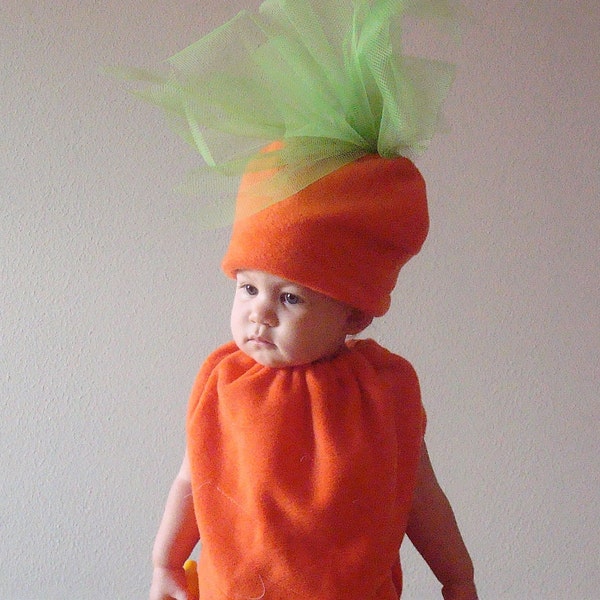 Déguisement bébé carotte Déguisement d'Halloween pour bébé Déguisement de légumes Déguisement de nourriture Déguisement de bébé Déguisement de nourriture pour bébé Déguisement Carnaval