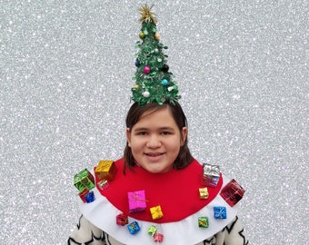 Ugly Christmas Headband and Cape Set For Ugly Christmas Party Costume Winner!