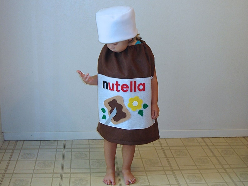 Kids Costume Nutella Halloween Costume Hazelnut Spread Photo Prop Funny Costume Dress Up Carnaval Carnival Karneval Purim Fancy Dress image 5