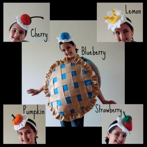 Adult Halloween Costume Pie Costume For Halloween Food Costume Group Costume Funny Adult Costume Pumpkin Pie Cherry Pie Blueberry Pie Dress image 7