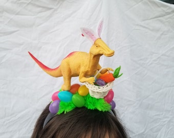 Easter Dinosaur Headband Easter Egg Headband Easter Bunny Headband Dinosaur Headband Easter Parade Dinosaur Fascinator Easter Basket Hat