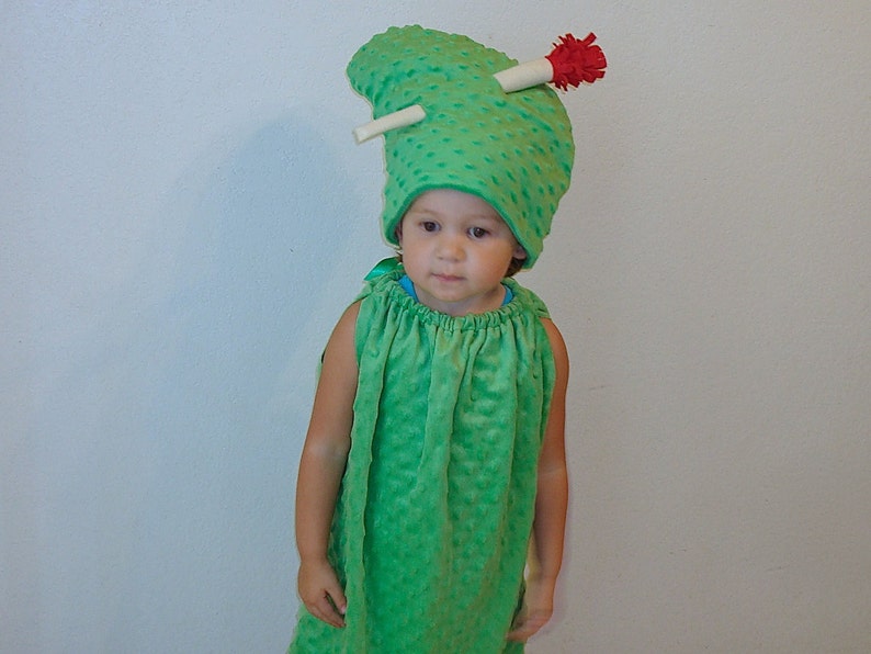 Kids Halloween Costume Pickle Costume Children Teen Food Costume Toothpick Dress Up Dill Sweet Pickle Kosher Pickle Cucumber Vegetable Funny image 5