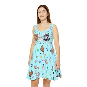 cartoon skater dress Cryptid skater dress