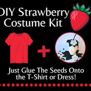 Baby DIY Strawberry Do It Yourself Baby Costume Halloween Costume Strawberry Costume image 2