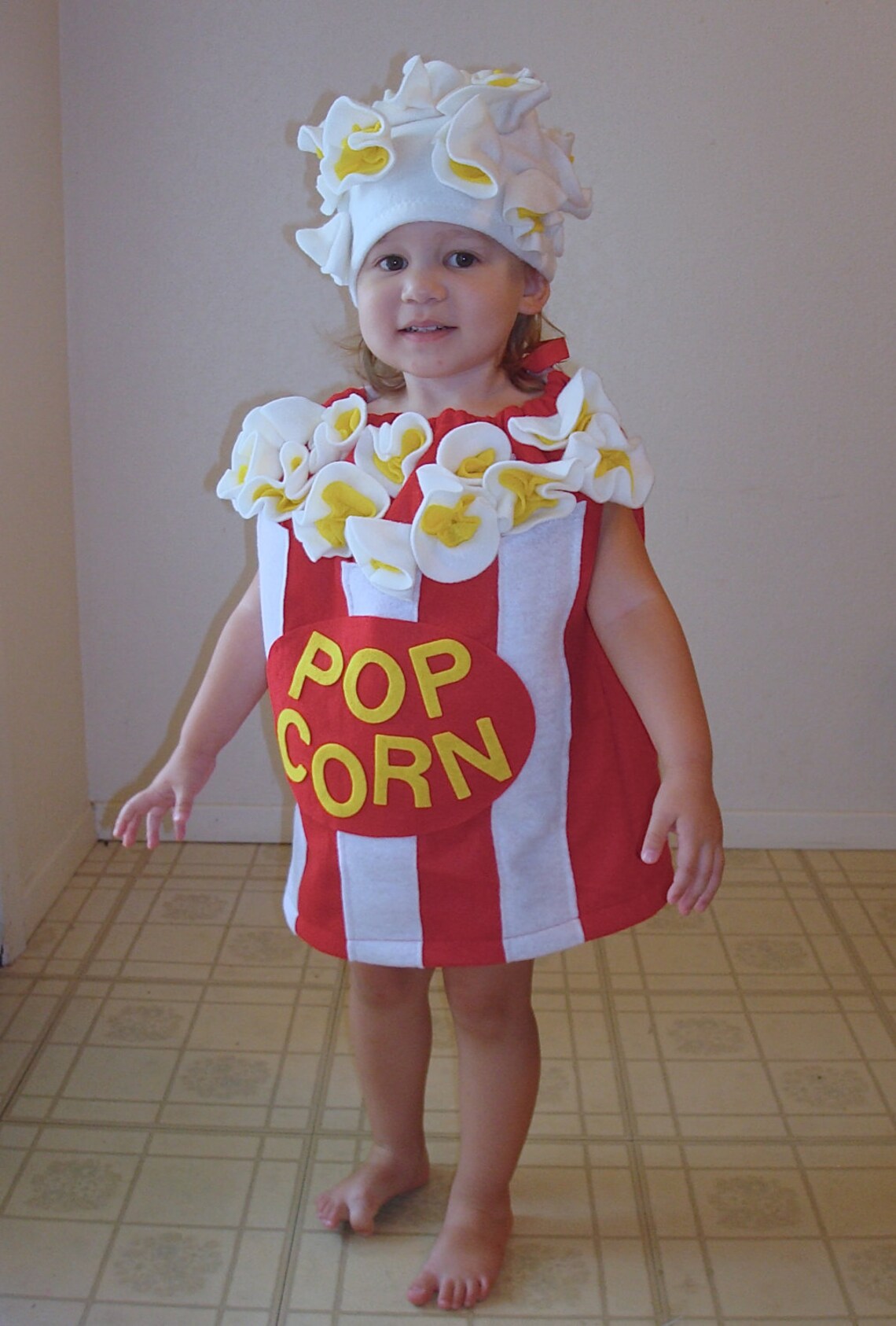 Baby Popcorn Costume Toddler Newborn Halloween Costume Photo Etsy