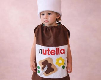Nutella Baby Costume - Handmade Felt Food Costume