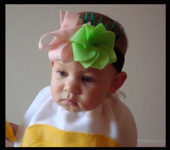 Sushi Costume Headband with Wasabi Ginger Sushi Grass Baby Kids DIY