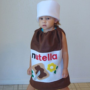 Kids Costume Nutella Halloween Costume Hazelnut Spread Photo Prop Funny Costume Dress Up Carnaval Carnival Karneval Purim Fancy Dress image 6