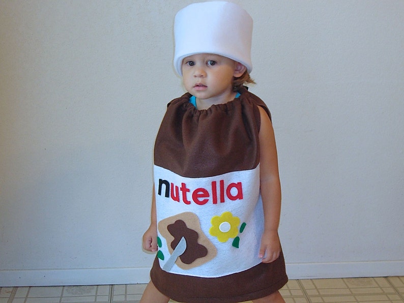 Kids Costume Nutella Halloween Costume Hazelnut Spread Photo Prop Funny Costume Dress Up Carnaval Carnival Karneval Purim Fancy Dress image 6