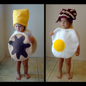 Baby Halloween Costume Eggs and Bacon Halloween Costume for Kids Infant Boy Costume Girls Costume Purim Dress Up image 6