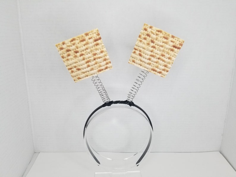 Matzo Headband Passover Headband Matza Bopper Headband Jewish Foods Felt Food Passover Hair Matza Matzah Matzoh Bread for Passover Dress Up image 3