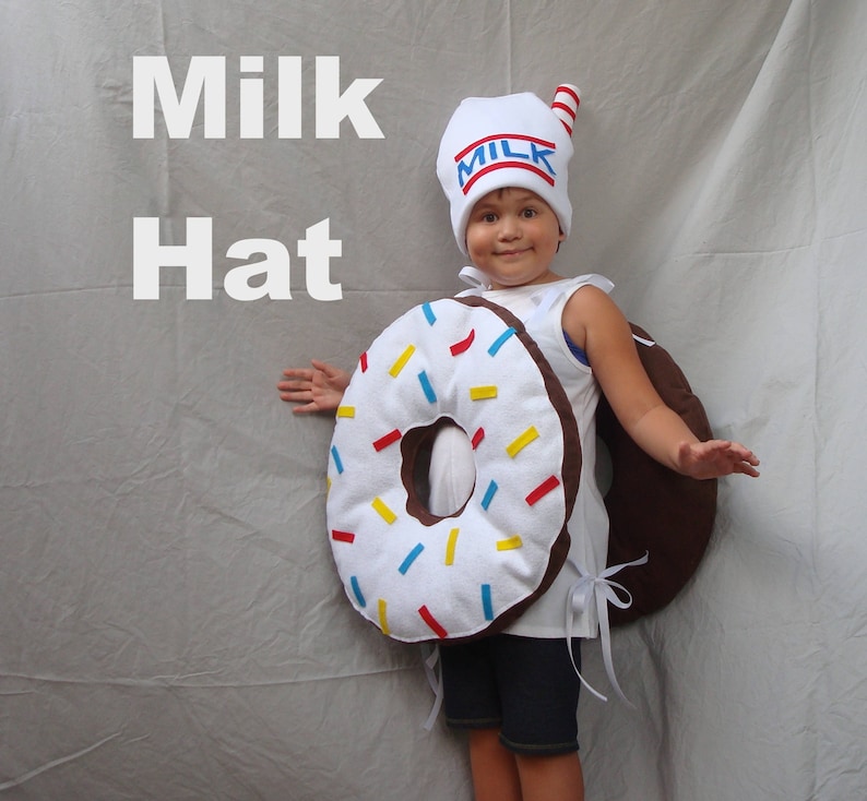 Kids Doughnut Costume Donut Costume Icing Sprinkles Girls Costume Boys Costume Food Costume Breakfast Toddler Baby Infant Adult Teen Dunkin