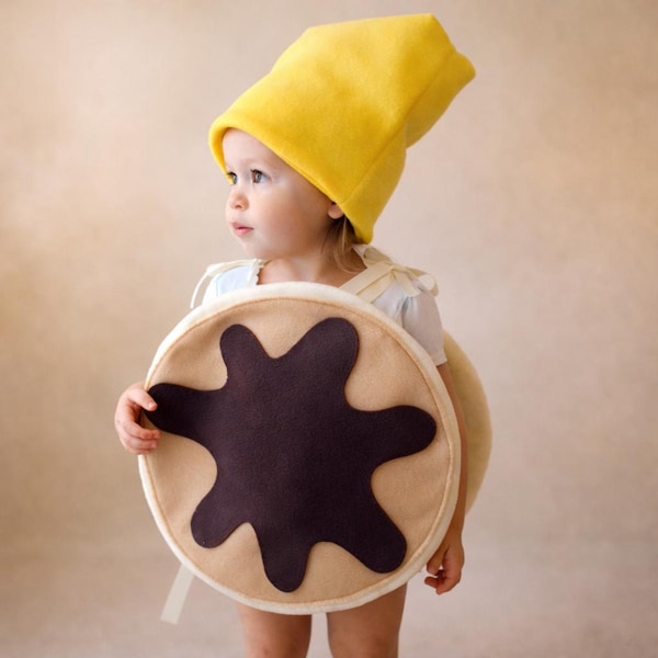 Kids Pancake Costume: Syrup & Butter Halloween Dress-Up