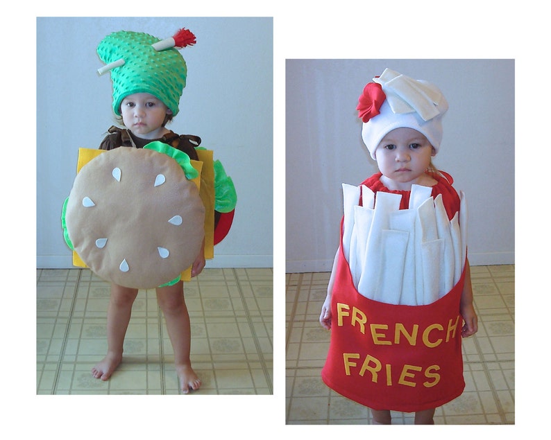 Kids French Fry Costume For Halloween Food Costume for Toddlers Group Food Costumes For Families Sibling Costumes Twin Costumes French Fries image 8