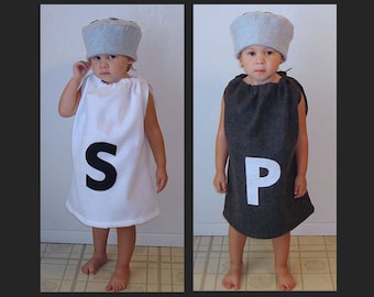 Kids Twin Costume Salt and Pepper Halloween Costume Purim Childrens Toddler Couples Costumes Group Costumes Sibling Costume Couple Halloween