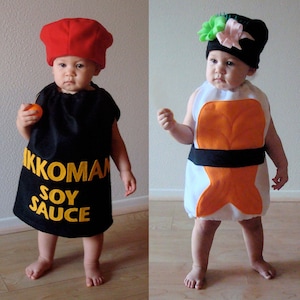 Baby Sushi and Soy Sauce Costume Halloween Toddler Costumes Twin