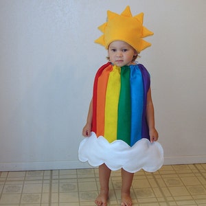 Baby Halloween Costume Rainbow Dress Up Rainbow Sun Cloud Photo Prop Girl Costume Infant Toddler Newborn Carnaval Carnival Purim Fancy Dress image 5