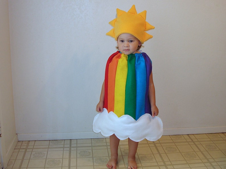 Baby Halloween Costume Rainbow Dress Up Rainbow Sun Cloud Photo Prop Girl Costume Infant Toddler Newborn Carnaval Carnival Purim Fancy Dress image 5