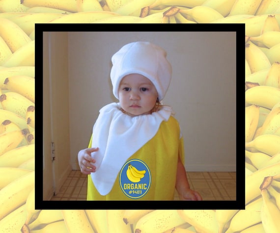 Costume de banane bébé pour les nourrissons Costume d'Halloween