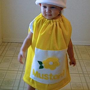 Baby Mustard Costume Halloween Costume Infant Toddler Newborn Twin Set Couple Group Carnaval Carnival Karneval Purim Fancy Dress image 3