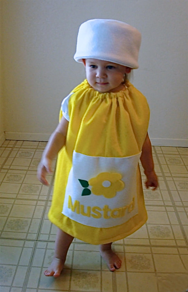 Baby Mustard Costume Halloween Costume Infant Toddler Newborn Twin Set Couple Group Carnaval Carnival Karneval Purim Fancy Dress