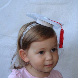 Graduation Headband Dress Up Costume Graduation Hat Felt Hat Graduation Party Hat Photo Prop image 3