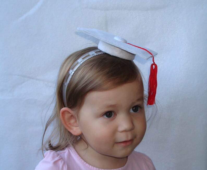 Graduation Headband Dress Up Costume Graduation Hat Felt Hat Graduation Party Hat Photo Prop image 3