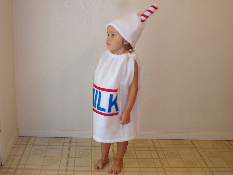 Baby Milk Costume Halloween Purim Milk Carton Newborn Toddler Infant Carnaval Carnival Purim Baby Halloween Costume Boys and Girls image 3