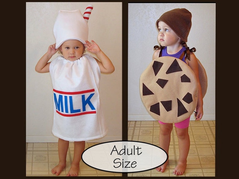 Adult Couple Milk and Cookie Halloween Costumes Chocolate Etsy
