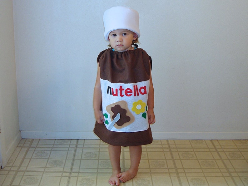 Kids Costume Nutella Halloween Costume Hazelnut Spread Photo Prop Funny Costume Dress Up Carnaval Carnival Karneval Purim Fancy Dress image 4