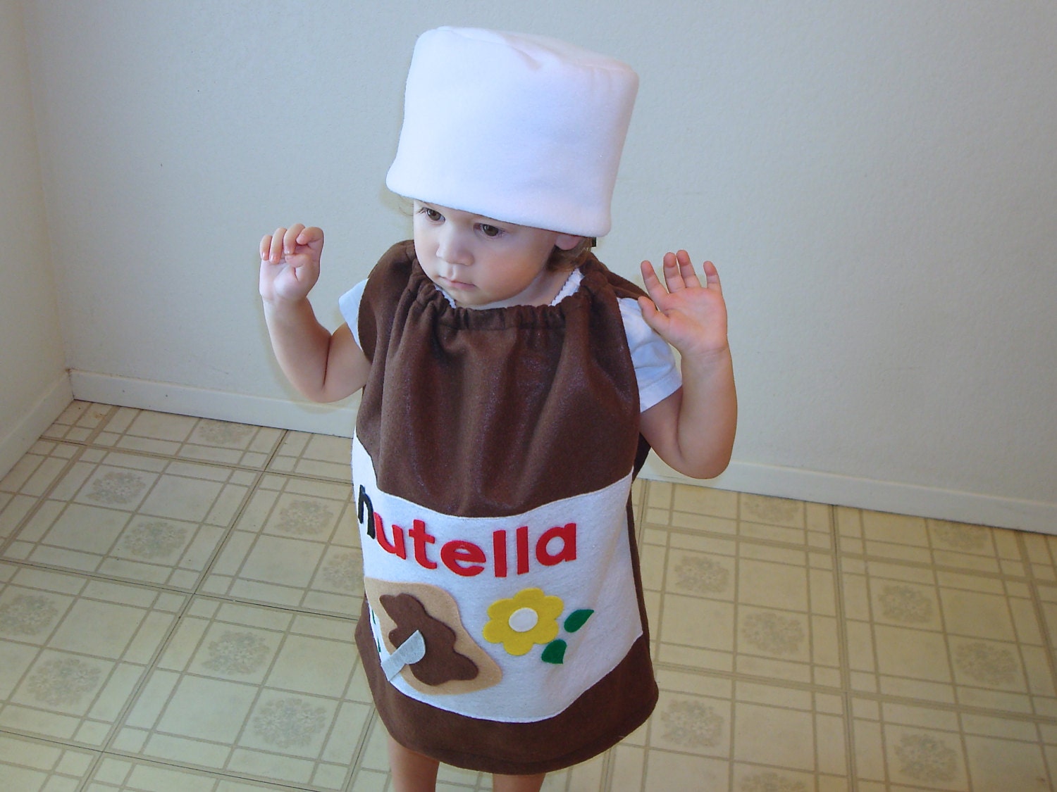 Halloween Costumes For 14 Month Old Kids Costume Nutella Halloween Costume Hazelnut Spread Photo | Etsy