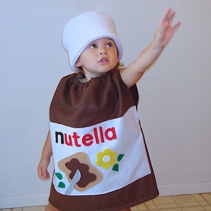 Kids Costume Nutella Halloween Costume Hazelnut Spread Photo Prop Funny Costume Dress Up Carnaval Carnival Karneval Purim Fancy Dress image 1