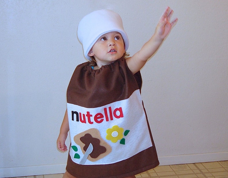 Kids Costume Nutella Halloween Costume Hazelnut Spread Photo Prop Funny Costume Dress Up Carnaval Carnival Karneval Purim Fancy Dress image 1