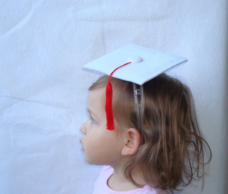 Graduation Headband Dress Up Costume Graduation Hat Felt Hat Graduation Party Hat Photo Prop image 4