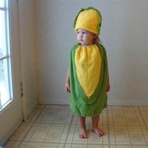 Baby Corn on the Cob Costume Halloween Infant Costume for Halloween Corn Costume Family Food Costume Vegetable Costume Group Costume