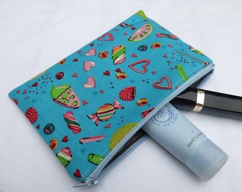 Small pouch in fun sweetie print - SALE