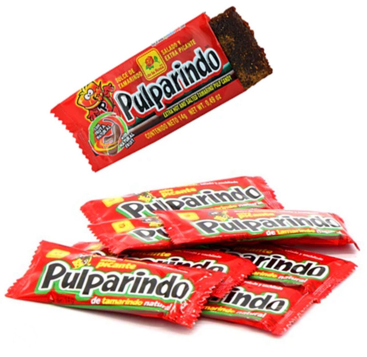 Pulparindo Xtra Hot- Slated Tamarind Pulp Candy 20-pc - Etsy