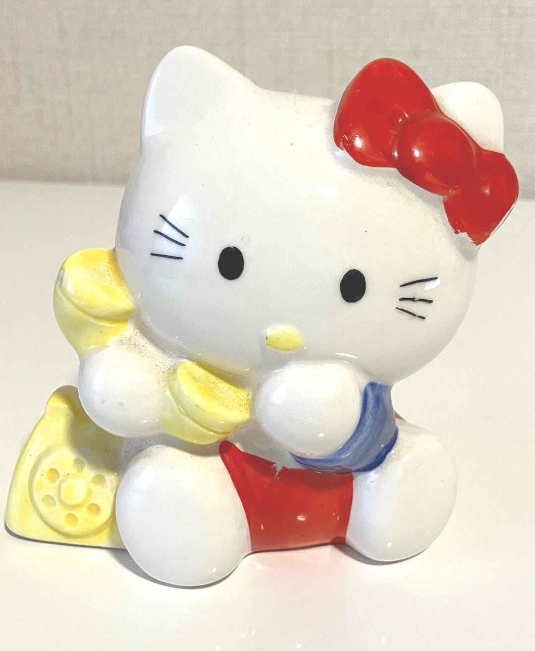 Rare Vintage Hello Kitty Ceramic Coin Bank | 1980s Japan | Classic Face ...