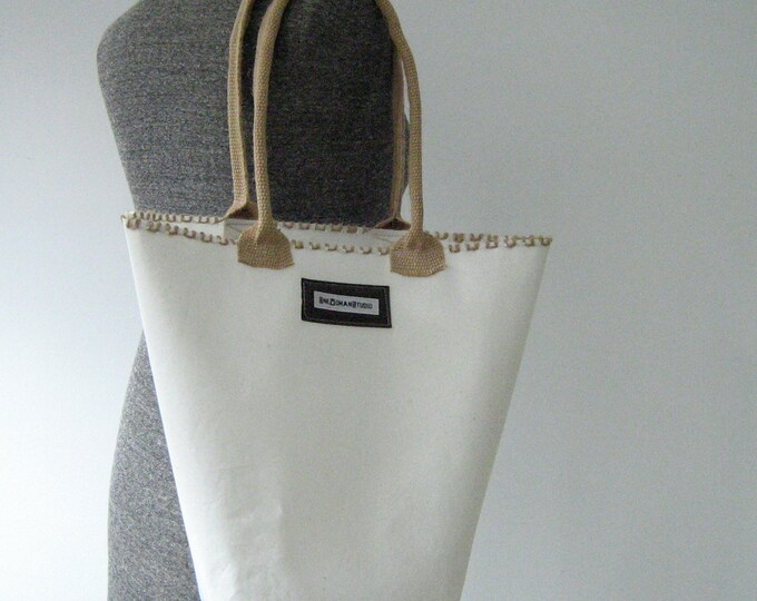 Reclaimed Sail Cloth Tote Bag Shoulder Bag Handbag Etsy