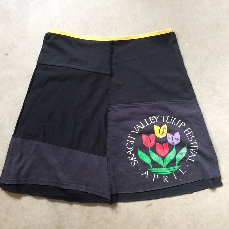 Handmade Skirt Size XXLARGE 16/18 Cotton Jersey Skirt Tshirt Skirt 100