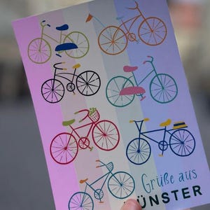 Münster-Postkarte | Fahrräder
