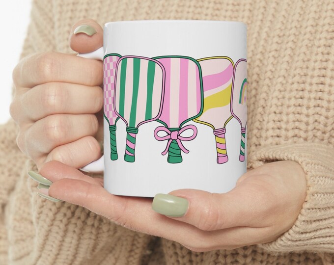 Pickleball Mug Gift For Women, 15 oz 11 oz, Pickleball Gifts, Pickleball Lover, Pickleball Mom, Pickleball Team Gifts, Gifts for Pickleball