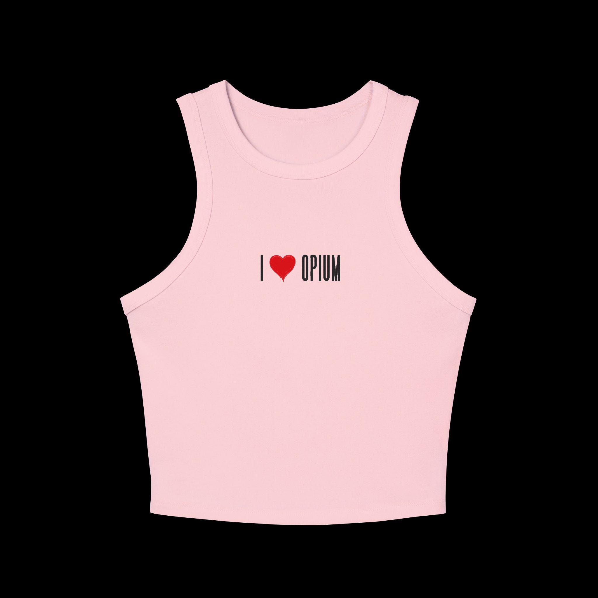 I Heart Opium Tank Top Crop, Opium Girl Merch for Women