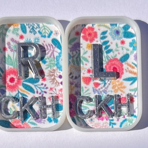 White Floral Xray Markers-Radiology Tech-Xray Markers with Initials-Cute Xray Markers-Lead Letters-Rad Tech Week-Xray Tech-Cute Xray Markers