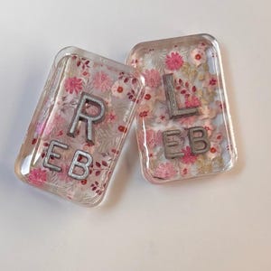 Rosa Lila Blume Xray Marker Set-Röntgen Marker Set-Röntgen Marker mit Initialen-Süße Röntgen Marker