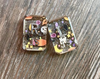 Acrylic Halloween Xray Marker Set-Fall Xray Markers-Radiology Tech-Ghost Xray Markers Xray Markers with Initials-Spooky Xray Markers
