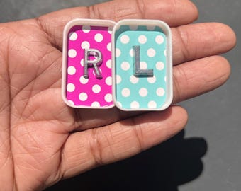 Pink and Blue Polka Dot Xray Marker Set-Cute Xray Markers-Xray Markers with Initials-RadTechGift-Radiology Markers-Xray Tech Gift