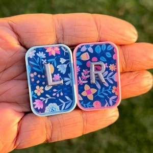 Blue Wildflowers Xray Markers-Radiology Tech-Xray Markers with Initials-Flower Xray Markers-Cute Xray Markers-Xray Tech Gift-Xray Student