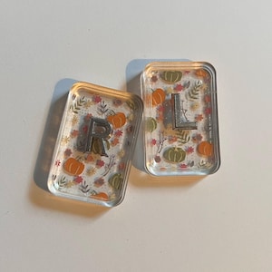 Acrylic Pumpkin Patch Xray Marker Set- Fall Xray Markers-Radiology Tech-Xray Markers with Initials-Cute Xray Markers-Xray Student-Rad Tech